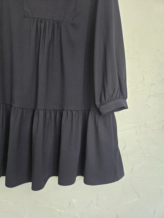 New Tuckernuck Navy Palmerston Long Sleeve Dress, S - Picture 4 of 11